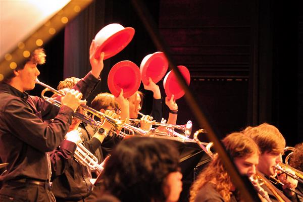 Students performing at the 2023-2024 All County Jazz Concert
